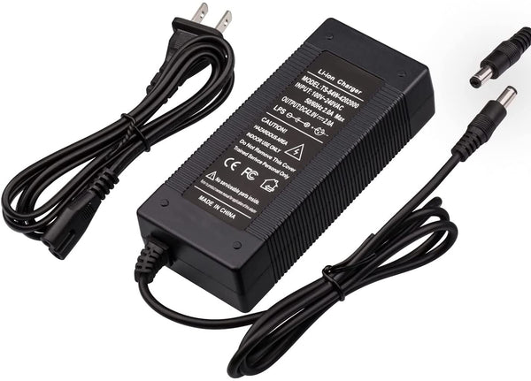42V Charger 2Amp Electric Skateboard Charger Smart Universal Power Supply Charge DC 1-Prong Plug for 36V 10String Lithium Battery